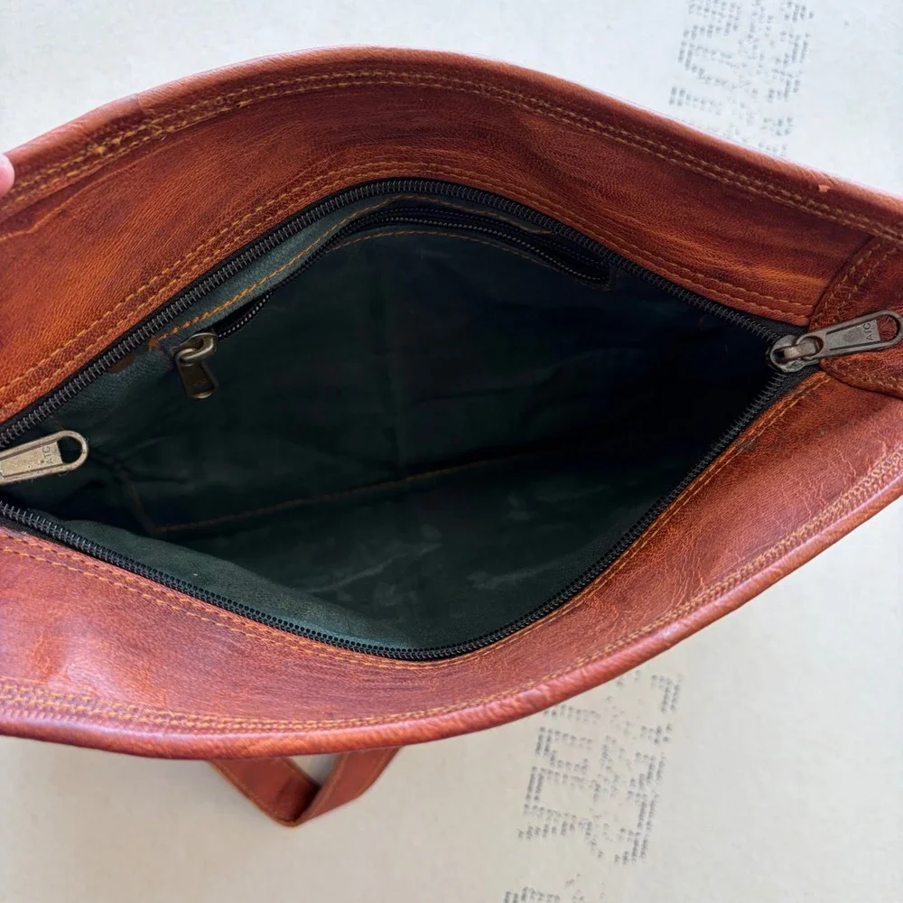 Vintage Unbranded Leather Tote Bag